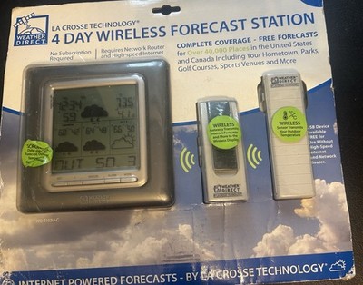Weather Direct La Crosse Technology 4 Day Wireless Forecast Station New Open Box
