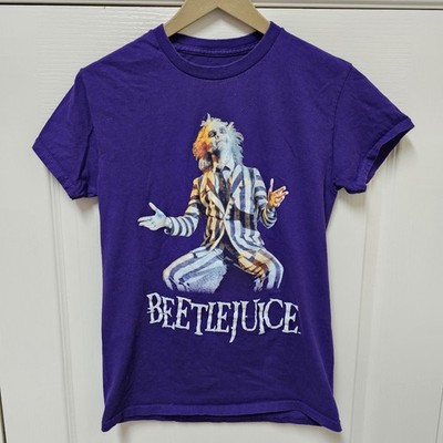 Beetlejuice Sandworm Graphic Tshirt Unisex S Purple Cottin Official License 80s