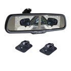 CVBS 4.3" Dual Screen Mirror Both Side View Camera for Car Side Rear View