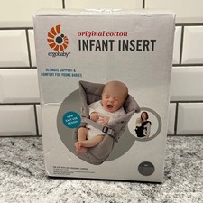 Ergobaby Original Cotton Infant Insert Grey New Easy Use Design