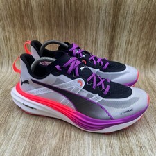 Puma Deviate Nitro Elite Seasons Men's 9 White Glowing Red Pure Magenta NEW