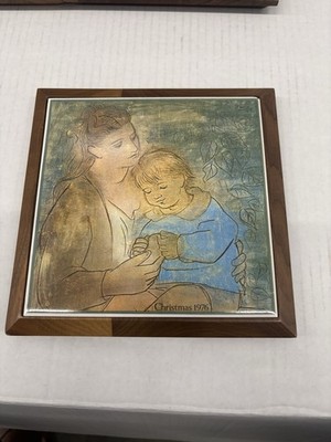 Picssso Christmas Edition 1976   Mother s & Child Artwork