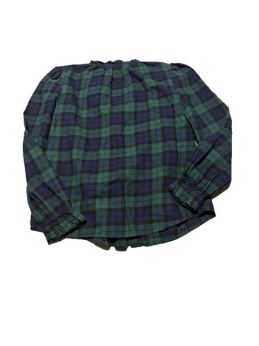 Crewcuts Girls' Black Watch plaid flannel top Size 12 - Picture 6 of 6