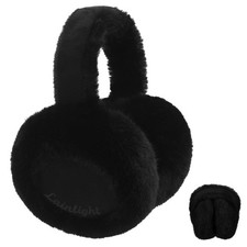 Ear Muffs Winter Women Faux Fur Warm Foldable Cute Fuzzy Ear Warmers