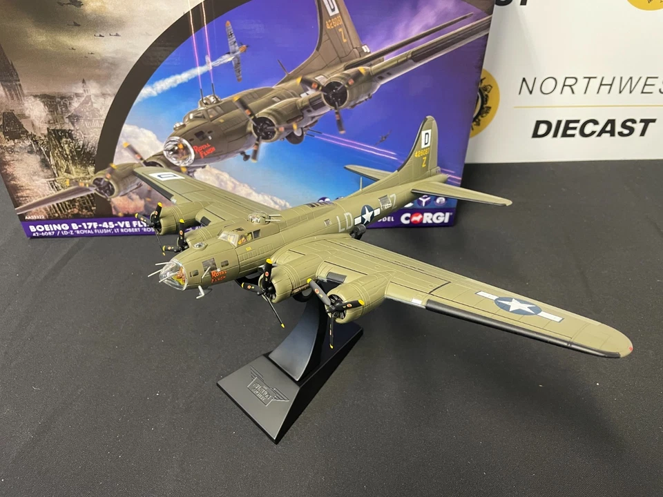 CORGI AVIATION AA33322 1:72 SCALE BOEING B-17F-45-VE FLYING FORTRESS 1943 - Image 2 of 4
