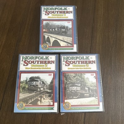 Green Frog Productions Norfolk Southern Volumes 1 2 & 3 Train Railroad DVDs
