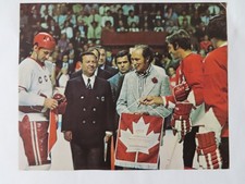 1972 hockey series Picture, itinerary and boarding pass from the fan trip.