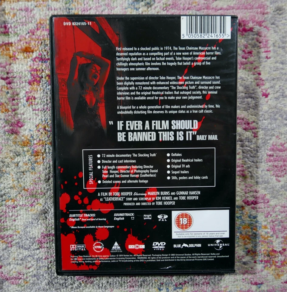 Video Nasty DVD Lot Texas Chainsaw Massacre Hills Have Eyes Dawn of Evil Dead - Image 3 of 4