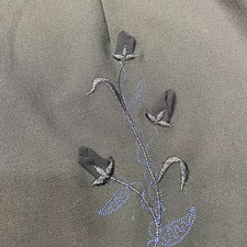 Carole Little Dress Black  Rose Applique Design Sleeveless SZ 14 Petite C101673