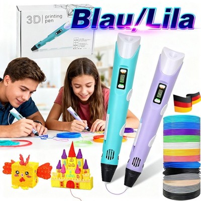 NEU 3D Stifte Set Kinder DIY 3D Druckstift 12Farben 36m Filament Geschenk DHL DE