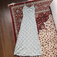 Urban Outfitters Blue Floral Maxi Dress Xs Fitted