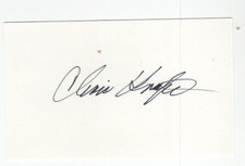 Christopher Kraft Signed Index Card / Autographed NASA Flight Director Apollo