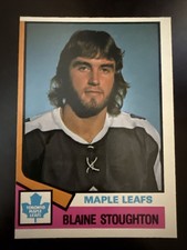 1974 - 1975 BLAINE STOUGHTON OPC O-PEE-CHEE ROOKIE CARD HOCKEY VINTAGE. rookie card picture