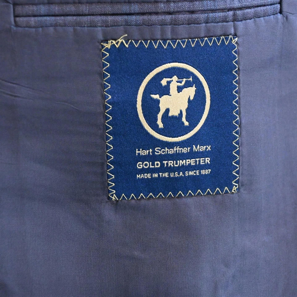 Hart Shaffner Marx 54R Marrón Ventana Lana EE. UU. Blazer Traje Chaqueta Abrigo Deportivo Foto 4 de 4