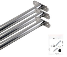 3x drążek gimnastyczny drążek rozprężny stal nierdzewna, reck gimnastyczny do wieży zabaw 125 cm, ze śrubami