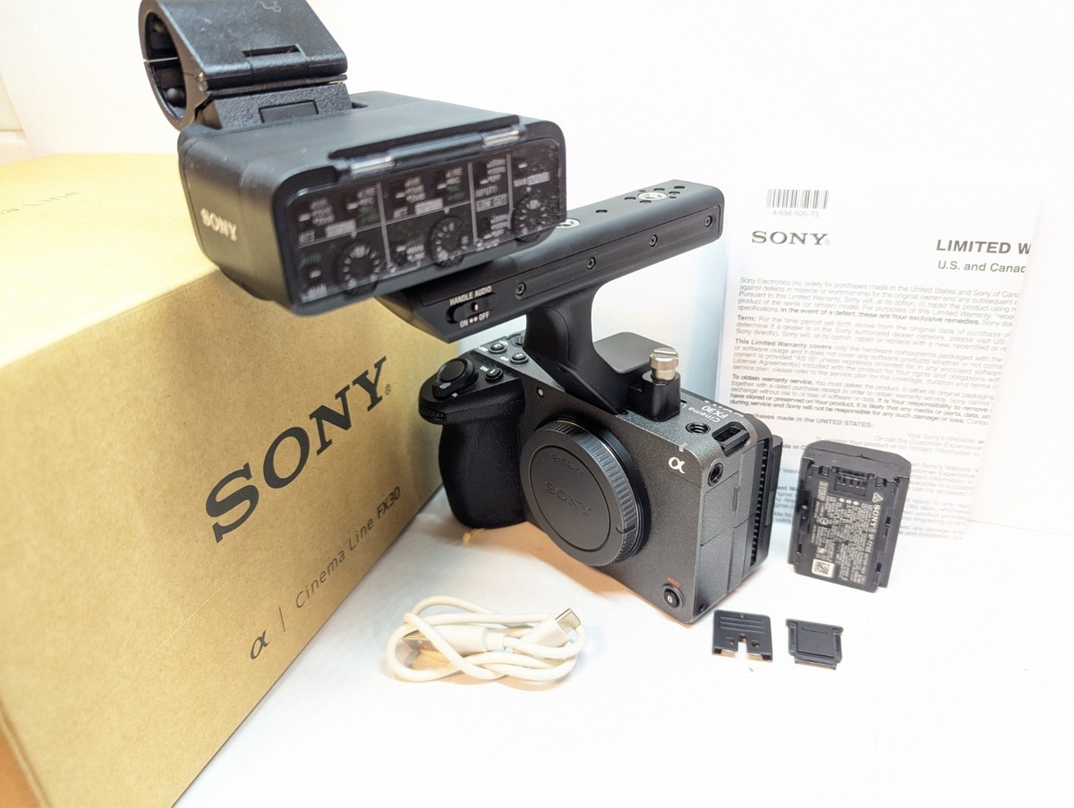 Sony FX30 ミラーレス一眼カメラ XLR-H1付き Sony FX30 Cinema Line Camera Body + XLR-H1 Handle Unit Package | eBay