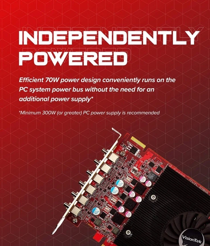 Radeon 7750 2GB GDDR5 6 4k Monitor Graphics Card, 6 Mini DisplayPort Outputs,... - Image 4 of 4