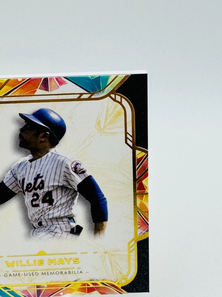 2025 Topps Diamond Icons Willie Mays Game Used Bat Relic 02/25 NY Mets SF Giants - Image 4 of 4