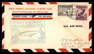 Mayfairstamps Newfoundland 1939 to England air mail Cover aaz_77969