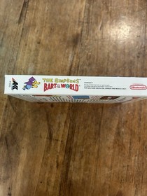 Los Simpson: Bart vs. The World NES CIB con manual, insertos y p&oacute;ster