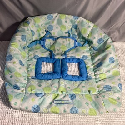 Bright Starts Comfort & Harmony- High Chair & Shopping Cart Blue Seat Cover