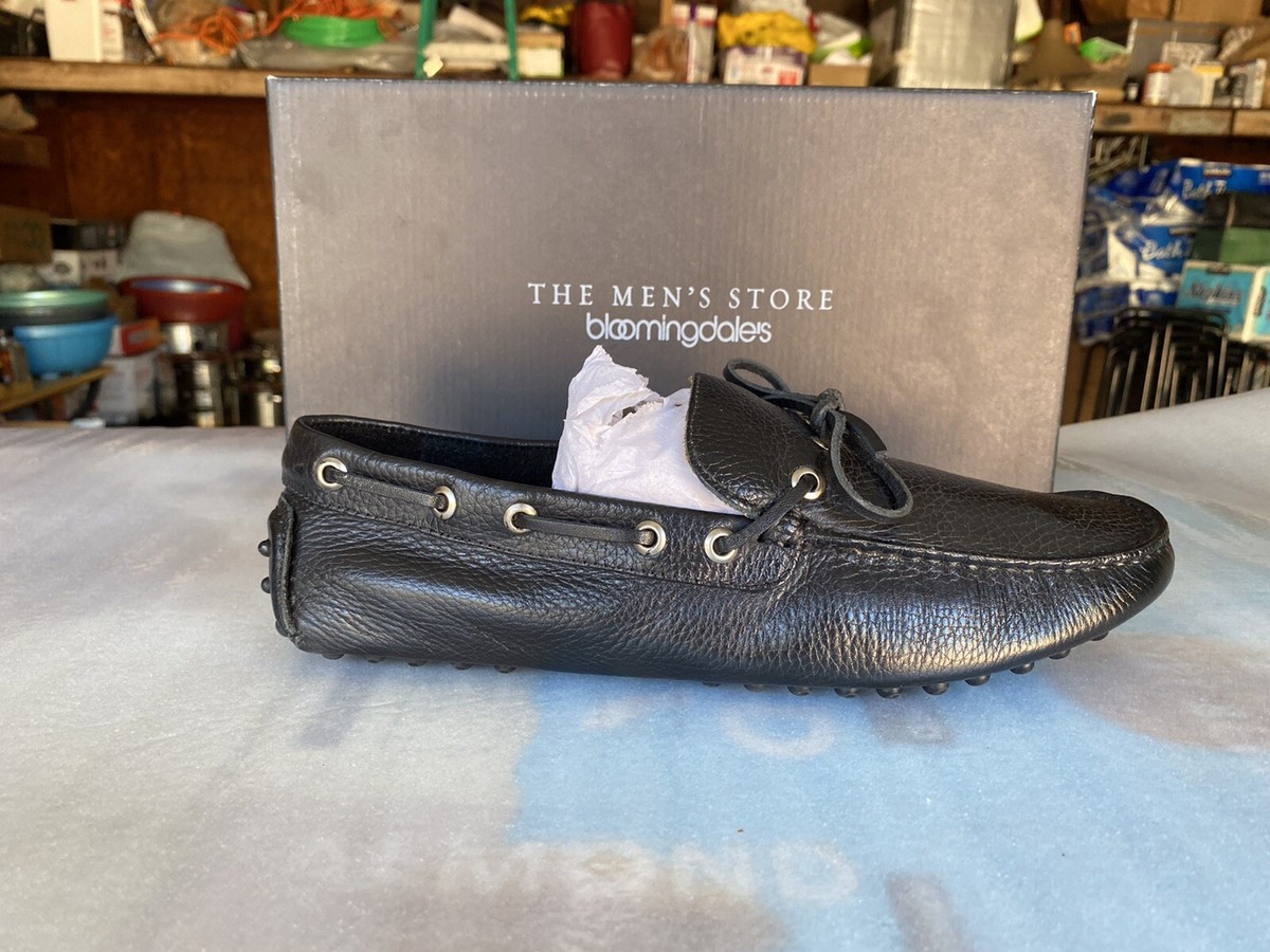 The Men\'s Store Bloomingdale’s Classic Black Leather Loafers - like new - 9.5 Adler Black Pebble Leather Lug Penny Loafers main image 2