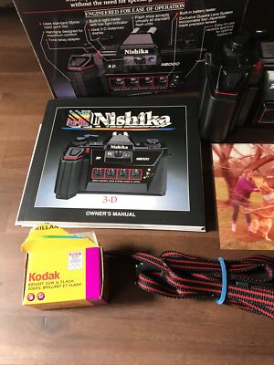 Vintage Nishika N8000 3D Film Camera w/ Twin Light 3000 Film | eBay