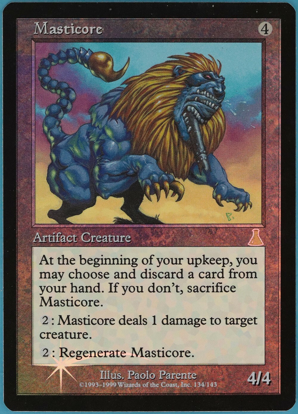 Masticore FOIL Urza's Destiny PLD-SP Artifact Rare MTG CARD (ID) ABUGames Masticore FOIL Urza's Destiny PLD-SP Artifact Rare MTG CARD (ID) ABUGames