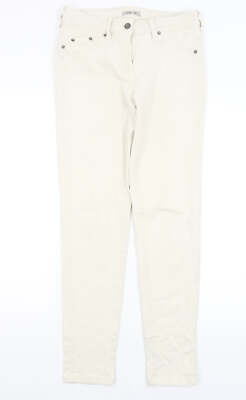 Great Plains Damen Elfenbein Baumwollmischung Skinny Jeans Größe 12 L30