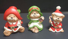 New ListingVintage HomCo Home Interiors Christmas Bear Set of 3 #5600 Christmas Decor