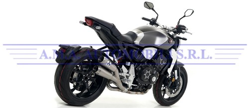 Doppio scarico Pro-Race nichrom "Dark" Honda CB 1000 R Anni 2018 2019 2020 2021 - Foto 3 di 6