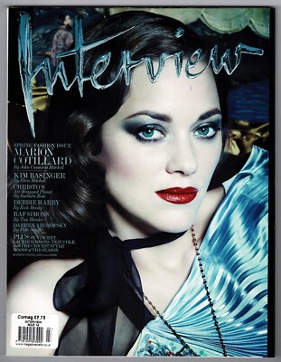 INTERVIEW magazine 03/2014 MARION COTILLARD KIM BASINGER DEBBIE HARRY RAF SIMONS