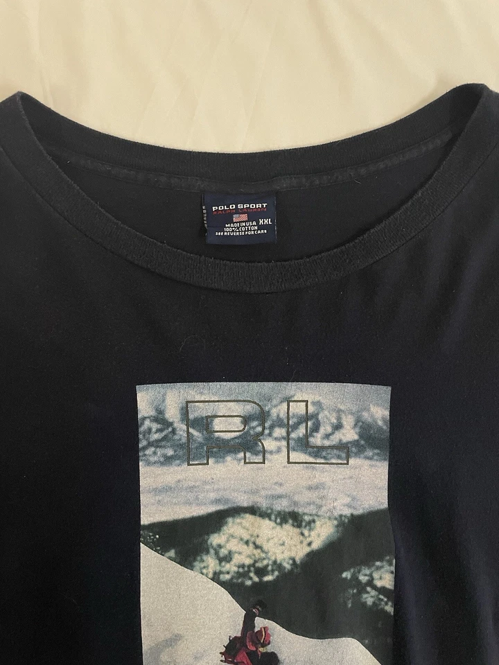 Camiseta Polo Deportiva Ralph Lauren Snowboard Manga Larga De Colección Talla 2XL Foto 3 de 4