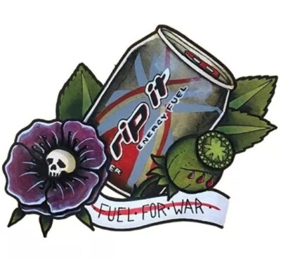 #ad #ad 3” Rip It Fuel For War Energy Drink Military USA Merica Patriot Vinyl Sticker $3.25