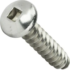 #14 x 3/4" Pan Head Square Drive Sheet Metal Screws Stainless Qty 50