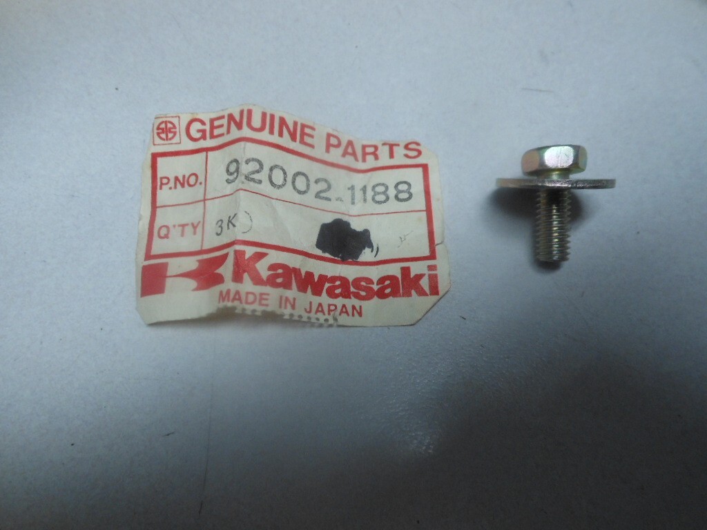NOS Kawasaki 6x16 Bolt 90-96 EN500 91 KR250 84-86 KL600 92002-1188