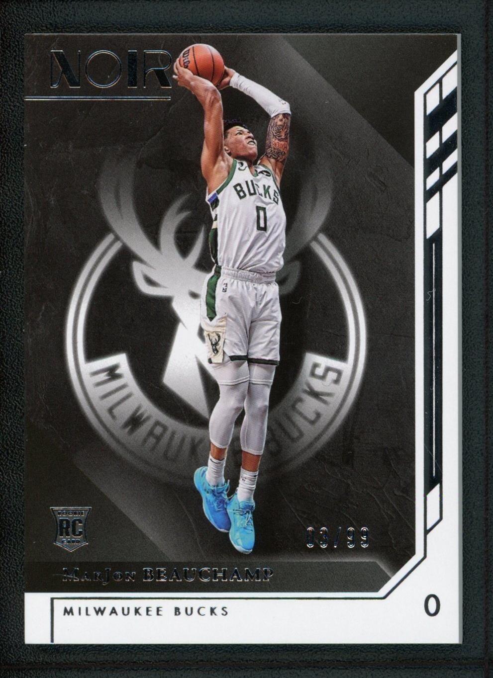 2022-23 MARJON BEAUCHAMP 03/99 PANINI NOIR ROOKIE RC #146 ASSOCIATION EDITION
