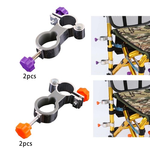 Chariot De Plage Parasol De Chaise Réglable 360° Avec Pince - Protection UV Pour Poussette, Plage, Fauteuil | Portable Et Léger Pince Universelle