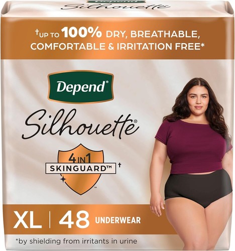 Depend Silhouette Incontinence Postpartum Underwear for Women Maximum S/M/L/XL ✅ - Picture 12 of 12