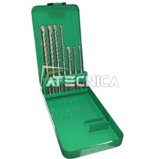 Kit 7 punte SDS PLUS a muro per edilizia HITACHI 2T con contenitore metallico