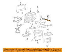GM OEM 03-23 Express 1500 Air Conditioner Heater Heater Components-Link 52468105