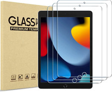 3 Pack Screen Protector for Ipad 9Th 8Th 7Th Generation 10.2 Inch 2021/2020/201