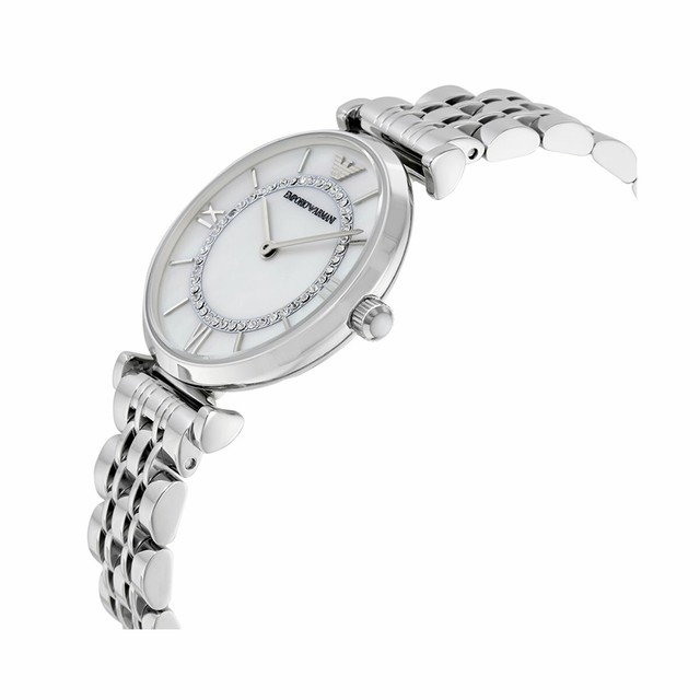 Emporio Armani AR1908 Classic 32mm Women's Wristwatch - Silver for sale  online | eBay