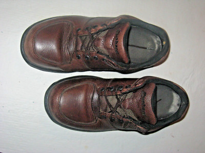 DUNHAM Men's Brown Leather Casual Lace Up Walking Shoes Size 10 2E Wide