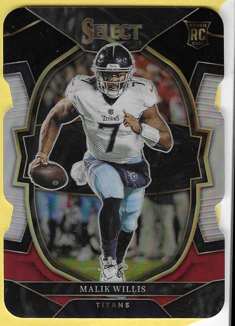 2022 Select Black/Red Concourse Diecut Malik Willis Titans RC