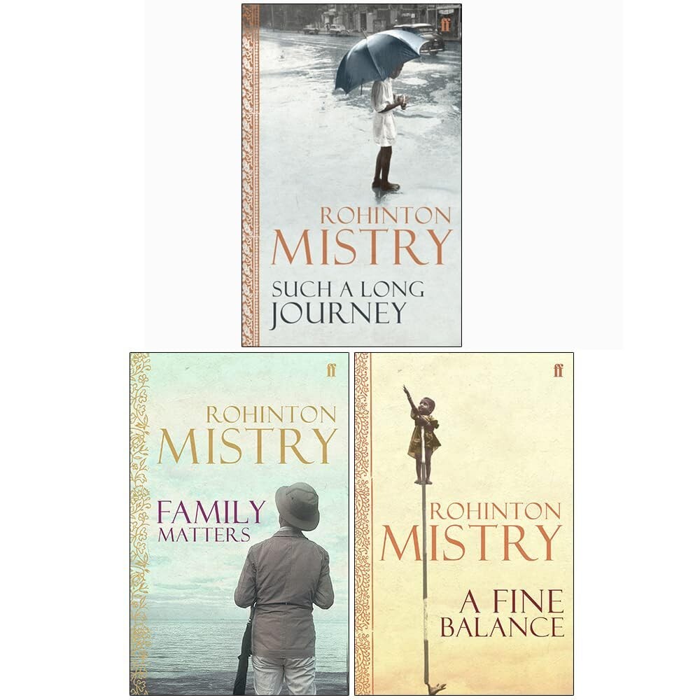 Rohinton Mistry Collection 3 Books Set Such a Long Journey, Family Matters