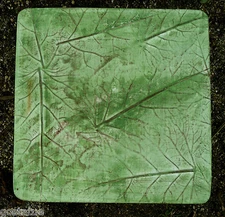 Leaf stepping stone concrete mold .150 abs plastic paver mould 16" x 16" x 1.25"