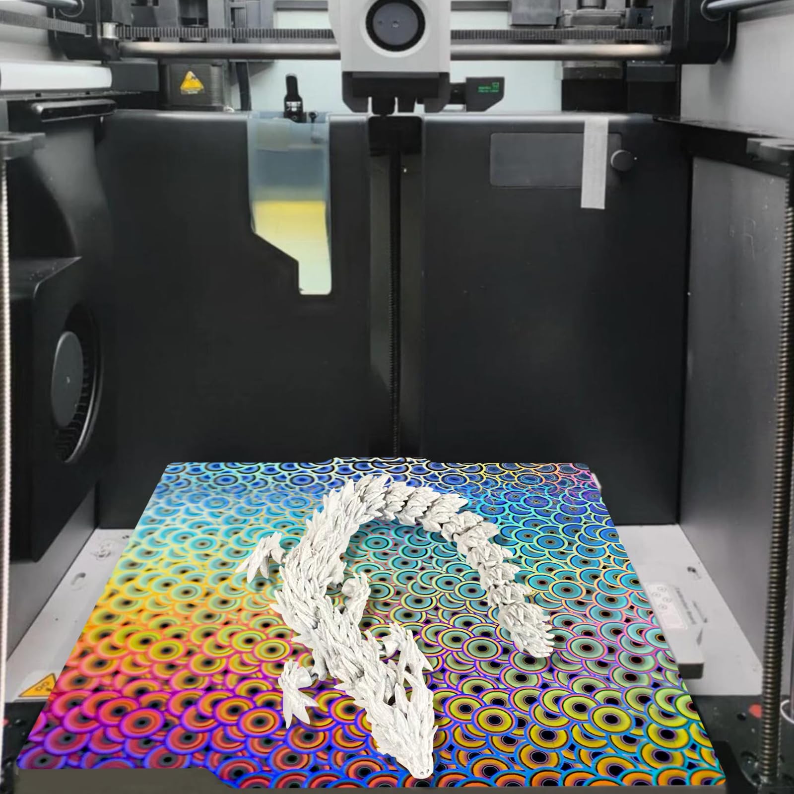 TIOPY Kaleidoscope PEY+Textured PEI Bambu Build Plate 257x257 mm,for Bambu La...