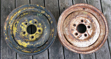 1940s Vintage Ford 16 Steel Smoothie Wheels Original Pair 5 Lug 16x4.5 Hot Rod 1940s Vintage Ford 16 Steel Smoothie Wheels Original Pair 5 Lug 16x4.5 Hot Rod