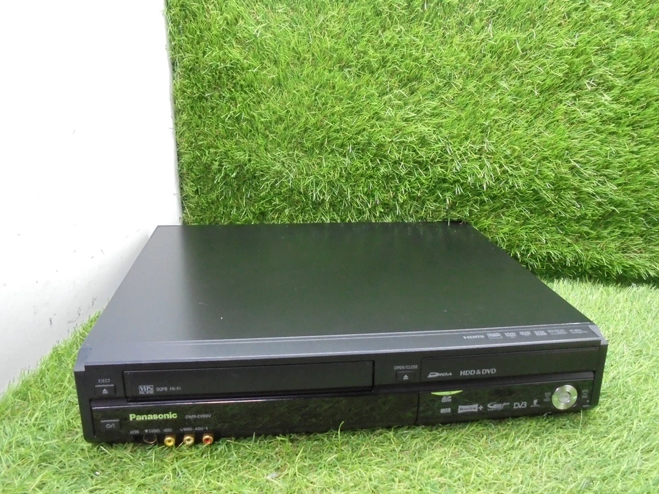 Panasonic DMR-EX99V HDD Recorder mit VHS - Schwarz GETESTET FUNKTIONIERT *OHNE FERNBEDIENUNG* #4G